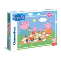 Clementoni maxi puzzel peppa pig, 24st. - thumbnail