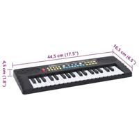 VidaXL Piano elektrisch toetsenbord met 37 toetsen en microfoon - thumbnail