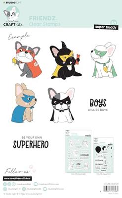 Creative Craftlab • friendz clear stamp superhero buddy