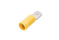 HELLA platte stekkers fl.plug 4.0-6.0 50st yellow 6.3 x 0.8mm - thumbnail