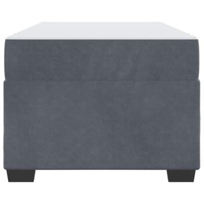 Bedframe met matras Anders Donkergrijs 80 x 200 cm Fluweel