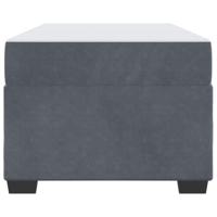 Bedframe met matras met matras Donkergrijs 90 x 200 cm Fluweel - thumbnail