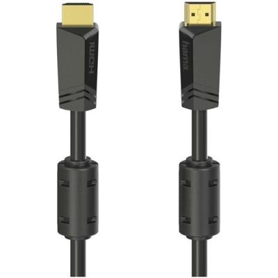 Hama HDMI Aansluitkabel HDMI-A-stekker, HDMI-A-stekker 10.00 m Zwart 00205009 4K UHD HDMI-kabel