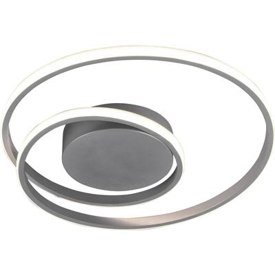 Dimbare LED Plafondlamp 22W - Warm Wit 3000K - Mat Titaan Aluminium