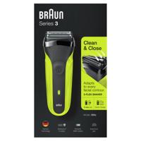 Braun 300s - Series 3 163305 Folie-scheerapparaat Zwart, Groen - thumbnail