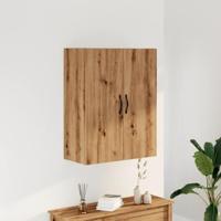 Wandkast 69,5x34x90 cm bewerkt hout artisanaal eikenkleurig - thumbnail