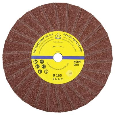 Klingspor 73994 FSR 618 Schuurmopper, 165 x 14 mm korrel 120 1 rij 2 lamellen per pakket Diameter 165 mm 10 stuk(s)