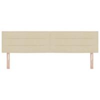 Hoofdbord met hoofdeinde Crème 180 cm Nep Leer - thumbnail