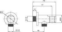 Ben Engraved Line inbouw regendoucheset Ø25cm geborsteld koper pvd - thumbnail