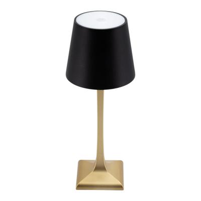 Tafellamp securit roma led opl dimbaar zwart-goud