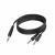Devine VA6015 6.3 mm jack male stereo-2x jack male 1.5m verloopkabel - thumbnail