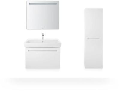 Badkamerkast Duravit No.1 Halfhoge Kast Met 1 Deur Delen 40x132x36cm Rechts Wit