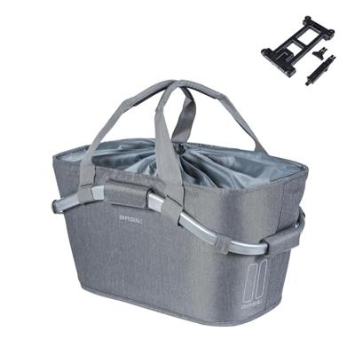BASIL Mand achterop 2day carry all grijs | mik | 22l