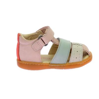 Baby sandalen van leer Bazar KICKERS® rozen