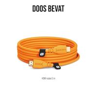 Rode HDMI kabel 3m oranje - thumbnail