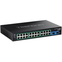 TRENDnet TI-RP262 Rackmount Switch, 26-poorts verharde industriële Gigabit PoE+ - thumbnail