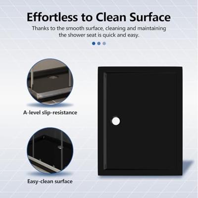 Douchebak rechthoekig 70x90 cm ABS zwart Douchebak rechthoekig 70x90 cm ABS zwart