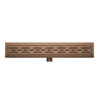 Wiesbaden Douchegoot Met Flens 80x7 cm 6.7 cm Diep Geborsteld Brons Koper - thumbnail