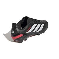 adidas Predator League Gras Voetbalschoenen (FG) Kids Zwart Wit Rood - thumbnail