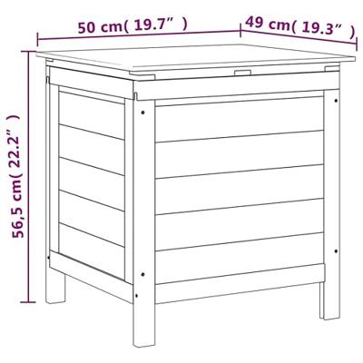 Tuinbox 50x49x56,5 cm massief vurenhout - thumbnail