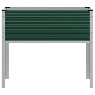 VidaXL Plantenbak 100x41x90 cm staal groen