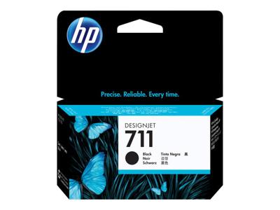 HP inktcartridge 711, 38 ml, OEM CZ129A, zwart HP inktcartridge 711, 38 ml, OEM CZ129A, zwart