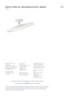 Plafondlamp wit led Nordlux &apos;Kaito 2 pro&apos; plafondlamp wit 24W 1600Lm 2700K - thumbnail