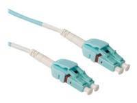 ACT 0,5 meter Multimode 50/125 OM3 duplex uniboot fiber kabel met LC connectoren - thumbnail
