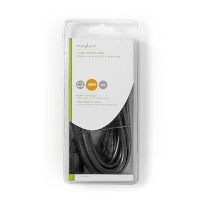 Nedis CCGB34800BK30 Hdmi- Dvi-kabel Hdmi-connector - Dvi-d 24+1-pins Male 3,0 M Zwart