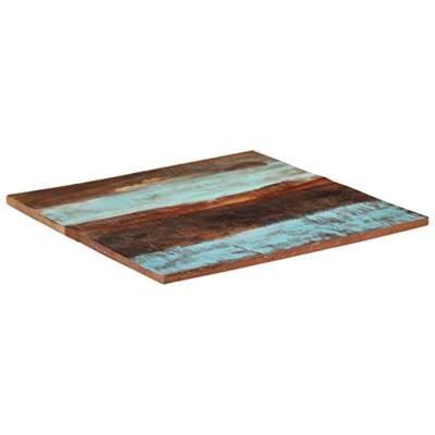 VidaXL Tafelblad vierkant 25-27 mm 80x80 cm massief gerecycled hout