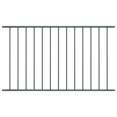 Hekpaneel 1,7x1,25 m gepoedercoat staal antraciet
