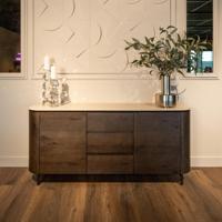 Richmond Dressoir 'Ritz' Eiken en travertin, 180cm - thumbnail