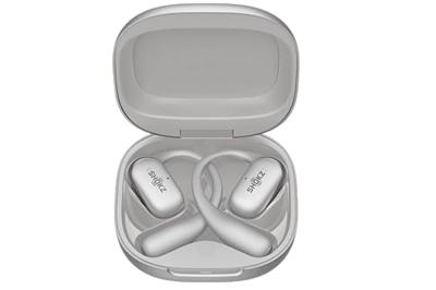 SHOKZ OpenFit 2+ Hoofdtelefoons Draadloos oorhaak, In-ear Oproepen/muziek Bluetooth Grijs
