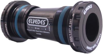 Elvedes Trapas hollowtech shimano race 24mm zwart