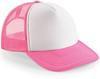 Beechfield CB645 Vintage Snapback Trucker Cap - Fluorescent Pink/White - One Size - thumbnail