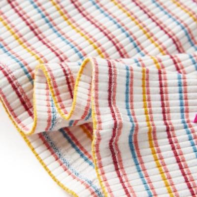 Kindershirt met lange mouwen lage col 128 gestreept ecru Kindershirt met lange mouwen lage col 128 gestreept ecru