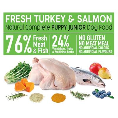 ARQUIVET Fresh Puppy Kalkoen en Zalm - halfvochtig hondenvoer - 10kg