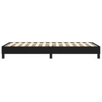Bedframe zonder matras 100x200 cm stof zwart - thumbnail