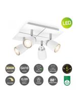 Home sweet home LED opbouwspot Gina 4L 23,5 cm - wit - thumbnail
