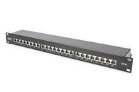 Digitus DIGITUS - CAT 6A, Klasse EA Patch Panel, geschirmt 24 poorten Netwerkpatchpaneel 483 mm (19) CAT 6A, CAT 6a (losse kabel CAT 7) 1 HE Meerdere kleuren - thumbnail