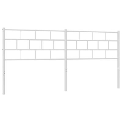 Hoofdbord 160 cm metaal wit