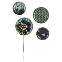 Bold Monkey Wandlamp Set van 4 No Food Here Hexagon - thumbnail