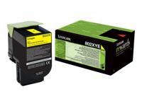 Lexmark Toner 802XY Origineel Geel 4000 bladzijden 80C2XYE - thumbnail