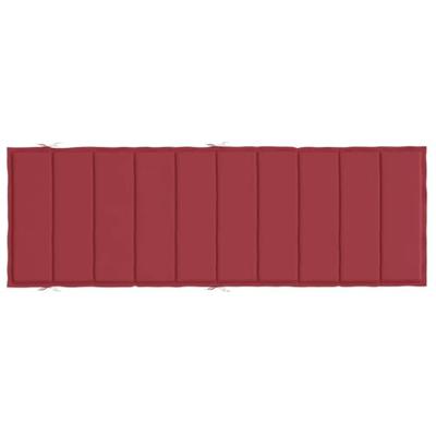 VidaXL Ligbedkussen 186x58x4 cm oxford stof wijnrood