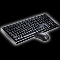 ZGB Q9 1600 DPI Professional Wired raster textuur gokkentoetsenbord Office + Optical Mouse Kit(Black) - thumbnail