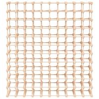 Wijnrek voor 120 flessen 112,5x23x123,5cm massief grenenhout - thumbnail