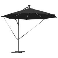 VidaXL Parasol zwart 294 x 294 x 248 cm polyester en aluminium - thumbnail