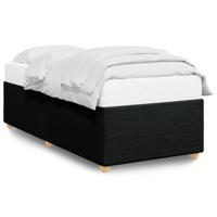 Bedframe zonder matras 100x200 cm stof zwart - thumbnail