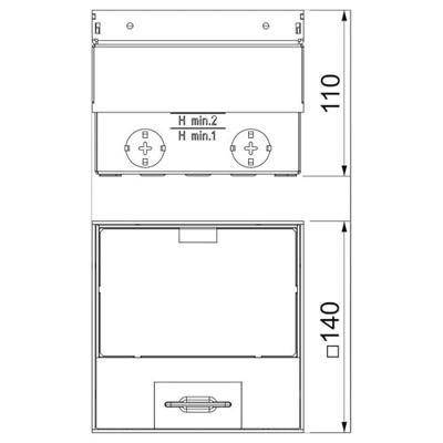 OBO Bettermann UDHOME2 GV15V Vloeraansluitdoos