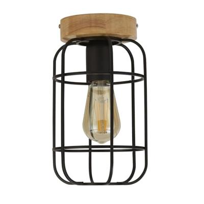 Searchlight Industriële plafondlampVision Ø 15cm - 81952-1BK